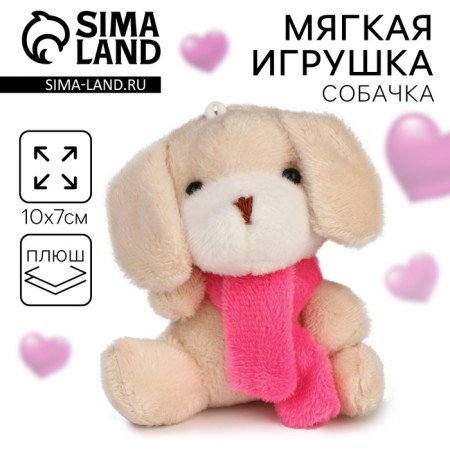 Soft toy in a bag "Dog", mix