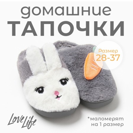 Slips children's size 32-33, gray color-4