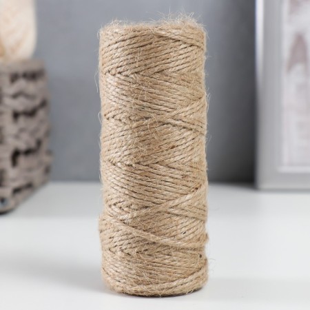Yarn 100% juts "beige" 50 meters 4x4x10 cm