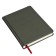 Leduced A5 Diary, 136 Velvet Index sheets, hard cover, artificial leather, Soft Touch lamination, lies, tinted block 70 g/m2, gray