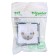 The socket "W59" Sche RS16-152-1-86, 16 A, single, with salary, with protective curtains, white