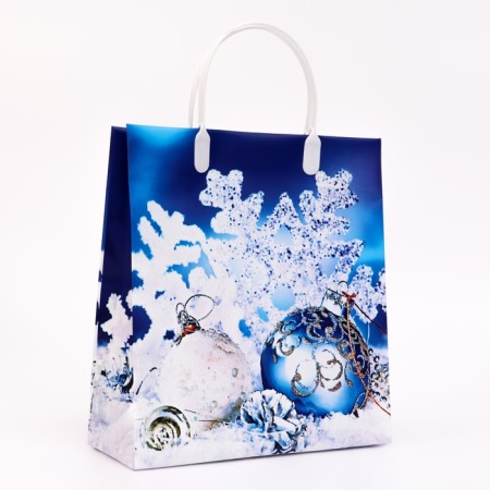 New Year mood package, soft plastic, 26x23 cm 110 μm