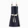 Apron Ethel Minimalist Design 60x70 cm, the color is blue, 100% flax 415 g/m2