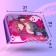 Penal 3 sections, tab inside, 140 x 210 x 40 mm, fabric, calligrata top block "Anime"