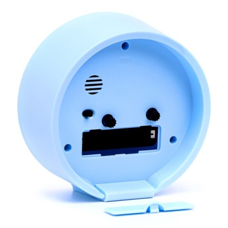 Clock - desktop an alarm clock, discrete move, 12 x 12 cm, aa-2