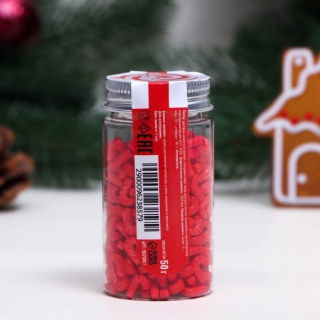 Sprinking confectionery "cane", red, 50 g-2