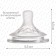 Nipple for a bottle, +6 (x) month, 2pcs., Fast stream (thick cereals), Natural, Throat 50mm