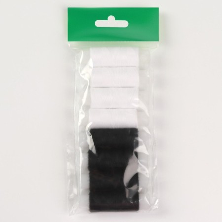 Set of threads 40/2, 150 m, 8 pcs, black/white color-1
