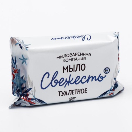 Toilet soap MK "Freshness" in a colored wrapper, 100 g