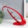 Polystone souvenir "Three birds on oval" red with silver 6.5x38x30 cm