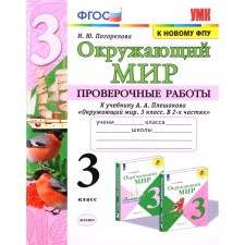 The world. Grade 3. Verification work to the textbook A. A Pleshakov. Pogorelova N. Yu.