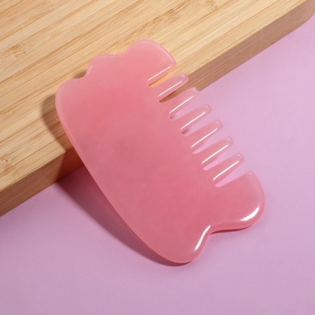 Gouas massage "Saw", 8.5 × 5 cm, pink color-3
