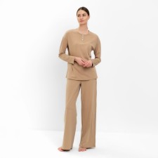 Women's pajamas (jumper, trousers) minku: Home Collection Beige color, rr 48