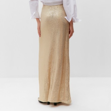 Women's skirt from sequins Mist, p.44, golden-3
