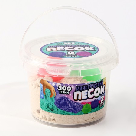Kinetic sand, 2 molds, 300 g, white color-1