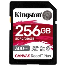 Карта памяти SDXC 256GB Kingston SDR2/256GB Canvas React Plus w/o adapter