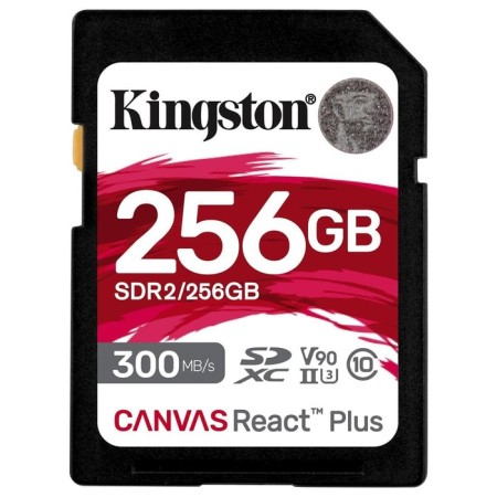 Memory of SDXC 256GB Kingston SDR2/256GB Canvas React Plus W/O Adapter