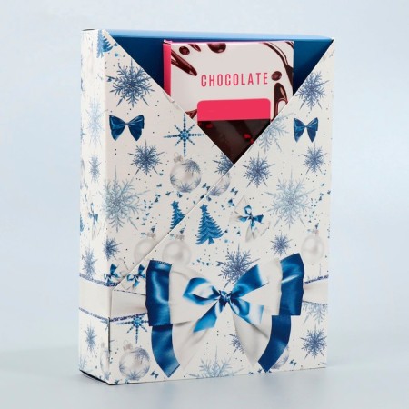 Folding box "New Year's bow", 21x 15 x 5 cm, New Year-1