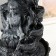 The desktop fountain from the network, Lakshmi backlighting in gray under the waterfall 20x20x30 cm