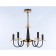 Suspended chandelier Ambrella Light, Modern, TR9593, 5HE14, white color, light wood