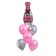 Bouquet of balls "Champagne", foil, latex, set of 6 pcs.