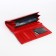 Women's wallet on magnet, red color