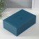 Casket to the leatherette for jewelry "Queen" blue 18x27x9 cm