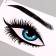 Stick 3D Interior Eye 58*20cm