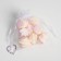 Bag gift organza white “lavender”, with a nameplate, 10 x 12 cm +/- 1.5 cm