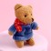 Soft toy "Bear on a bicycle", bear, color mix