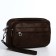 Male bag over the shoulder, artificial leather, brown color