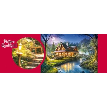 Puzzle "Forest Cottage", 1000 elements-1