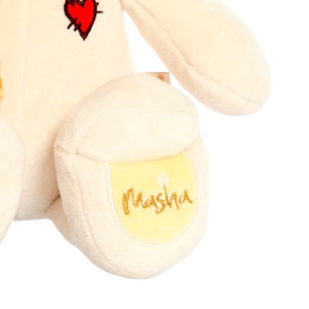 Soft toy "Bear Masha" in a hat, 30 cm-3