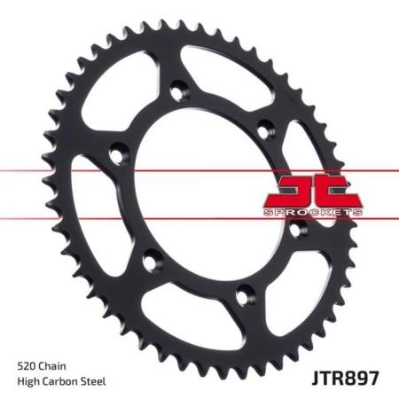 Leading star jt sprockets jtr897-44, chain 520, 44 teeth-1