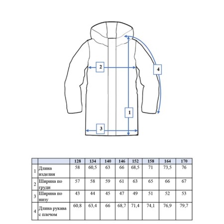 Winter jacket for the girl PlayTode, height 134 cm-10