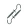 Anchor "bison", type of molly, for hollow materials, galvanized, M4, 13x32 mm, 120 pcs