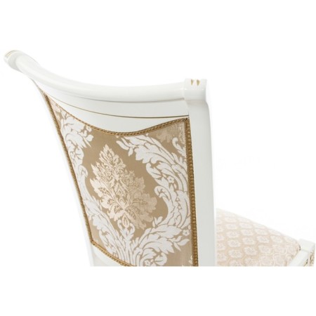 Wooden chair Mariano Buka Massive/Fabric, Milk/Beige 49x56x97 cm-7