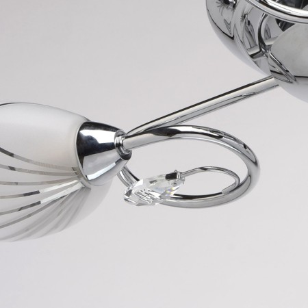 Cellars' chandelier "Fiesta", 3x60W E14, chrome 60x60x13 cm-7