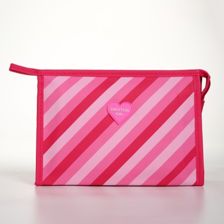 Lightning cosmetic bag, raspberry color-1