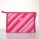 Lightning cosmetic bag, raspberry color