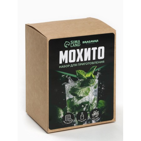 Set for the preparation of Mojito Tincture, Spice set, Shtof-1