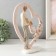 Souvenir Polystone "Dad with a daughter at the heart with flowers" 20x7.5x26 cm