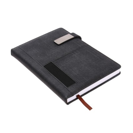 The diary is low, the PVC cover, A5 format, 140 sheets in a cage, with a knife, with a pocket, mix-3
