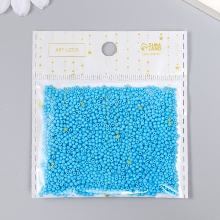 Glass beads 12/0 "cornflower" 15 grams-2