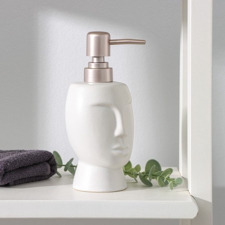 Savanna liquid soap dispenser, 240 ml, white color-1