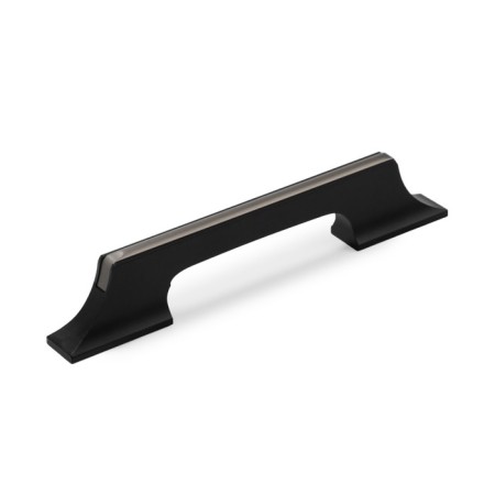 Cappio bracket handle, aluminum, m/o 96 mm, black color with gray insert