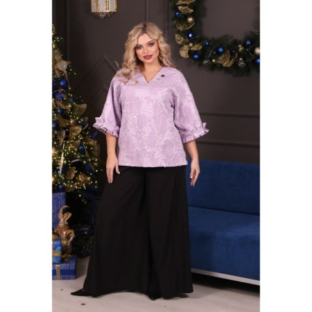 Women's tunic, size 52, lilac color-9