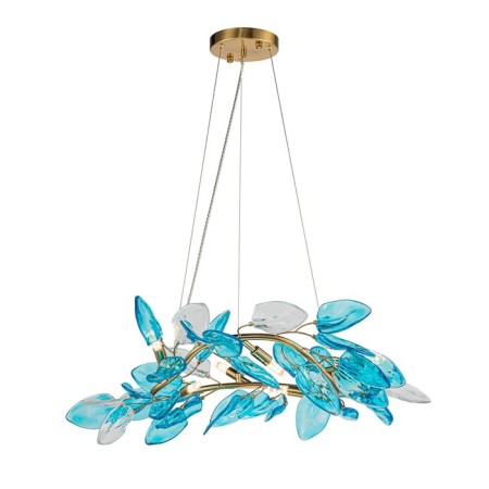 Suspended Indigo lamp, 11043/6p blue. 6x20W, G9, 600x600x225/1500 mm