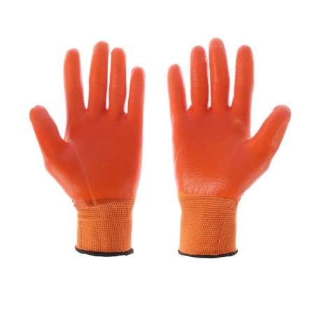 Garden, nylon gloves, with pvc dousy, size 10, Greengo-2