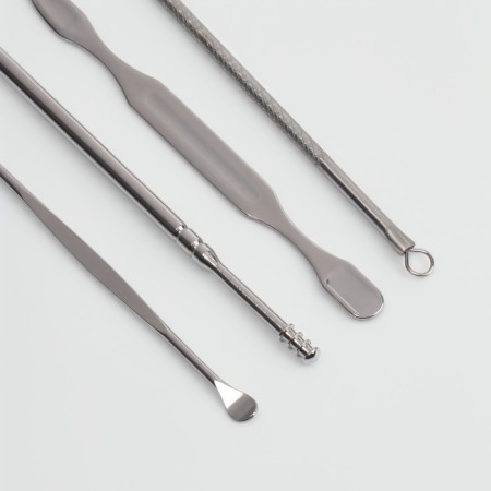 The manicure set "Lucy", 10 objects, leatherette-chehol, brown color-6